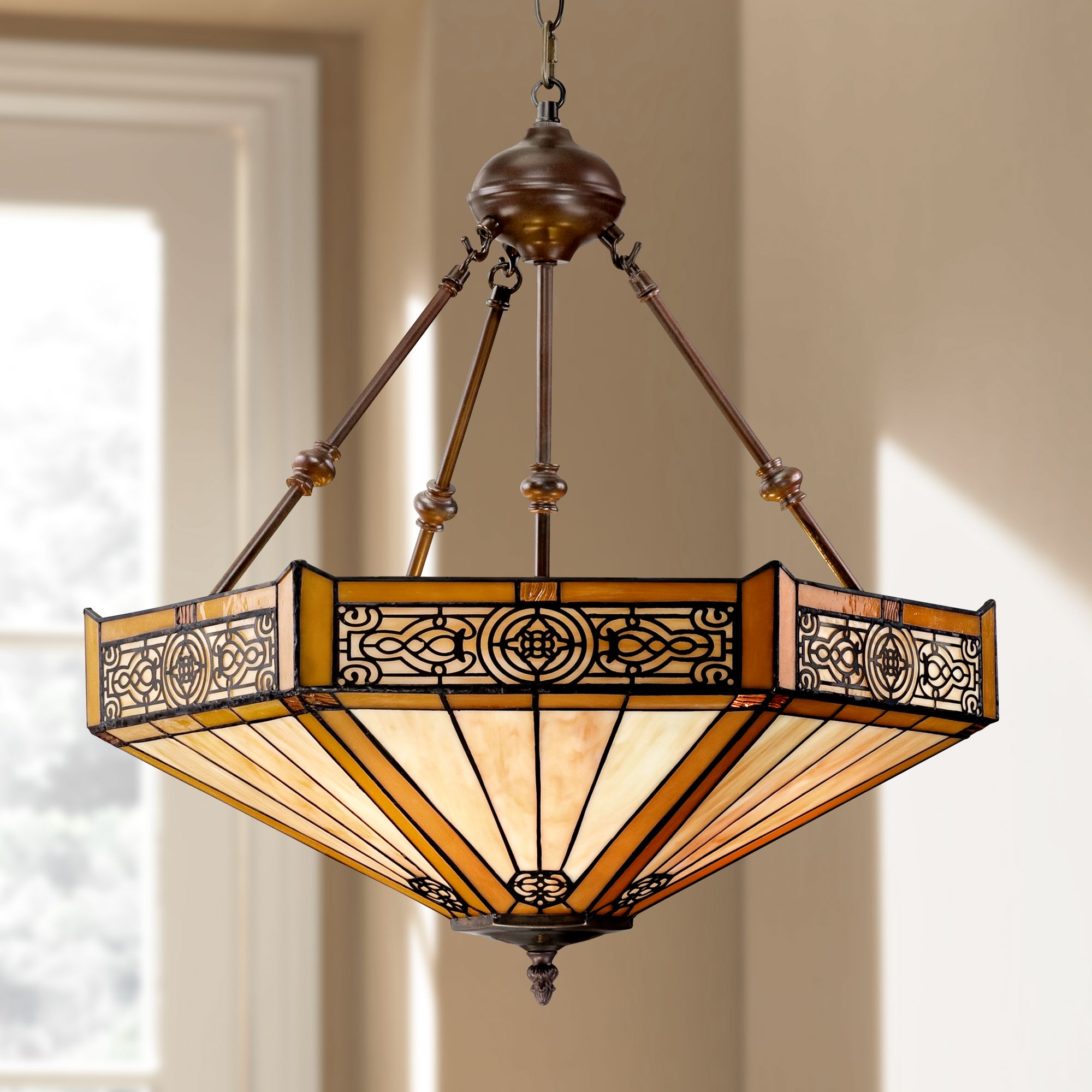 Craftsman style deals dining room chandeliers