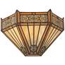 3_Robert Louis Tiffany Stratford 7 1/2"H Mission Art Glass Wall Sconce