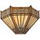 Robert Louis Tiffany Stratford 7 1/2"H Mission Art Glass Wall Sconce