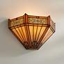 2_Robert Louis Tiffany Stratford 7 1/2"H Mission Art Glass Wall Sconce