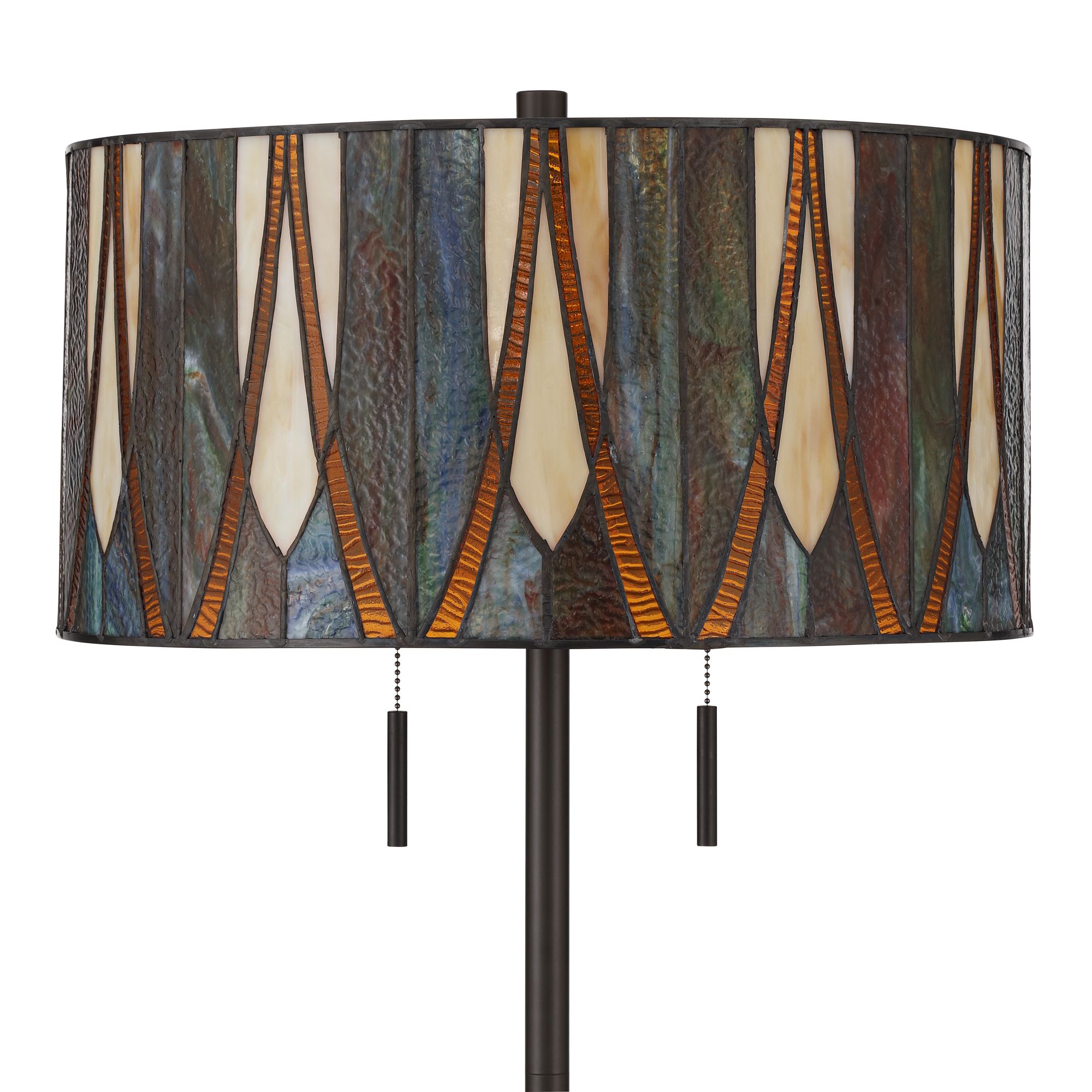 Image 5 Robert Louis Tiffany Trenton 64"H Art Glass 2-Light Tall Floor Lamp more views