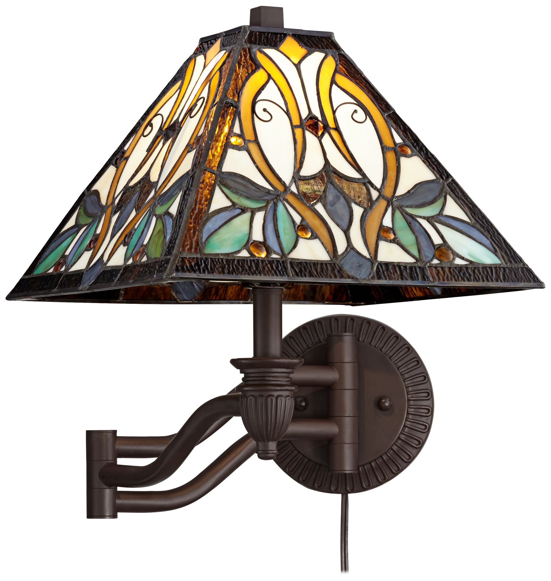 tiffany swing arm lamp