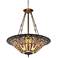 Robert Louis Tiffany Vineyard 24 1/2" Wide Glass 4-Light Pendant