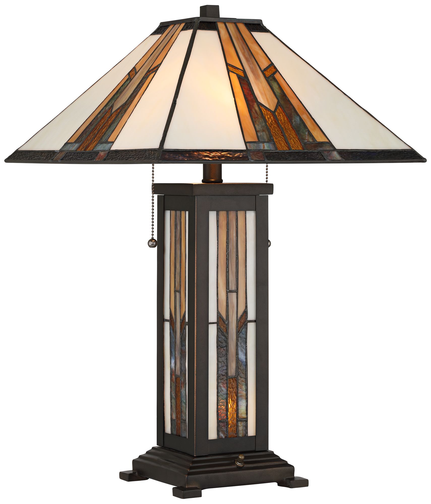 Image 3 Robert Louis Tiffany Yorkville 25" Tiffany Style Nightlight Table Lamp