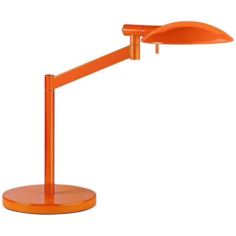 Image 1 Robert Sonneman Perch Gloss Orange Desk Lamp