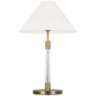 Robert Time-Worn Brass and Acrylic LED Buffet Table Lamp by Ralph Lauren
