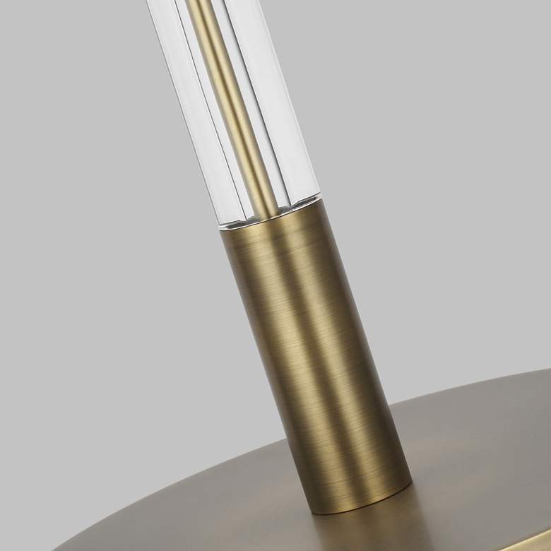Robert Time Worn Brass and Clear Acrylic LED Floor Lamp by Ralph Lauren more views