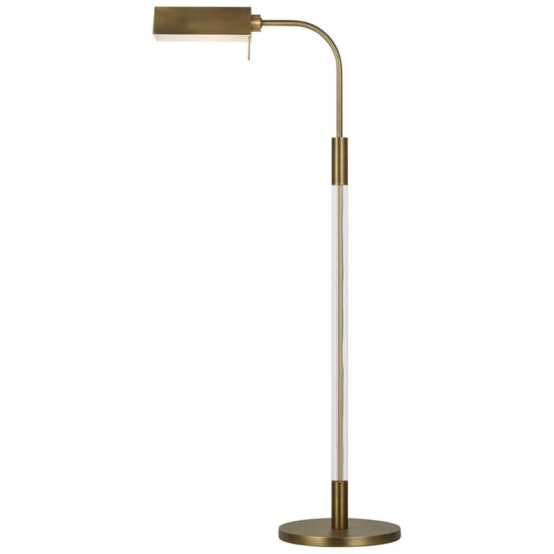 Robert Time Worn Brass and Clear Acrylic LED Floor Lamp by Ralph Lauren more views