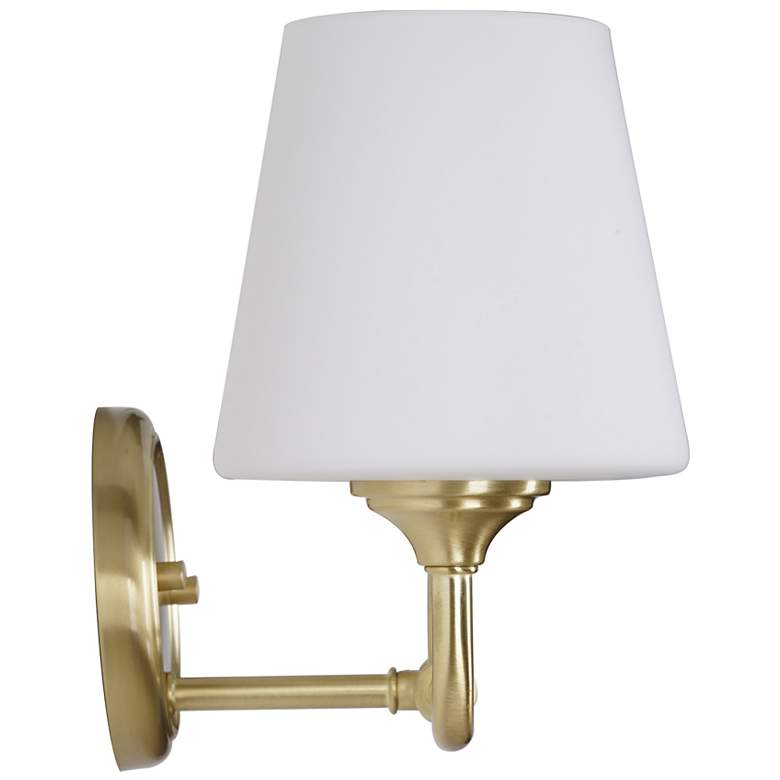 Image 3 Roberts 7" Wide 3-Light Brushed Gold Vanity Light more views