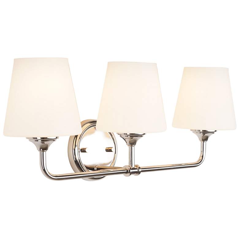 Image 2 Roberts 7" Wide 3-Light Brushed Nickel Vanity Light more views