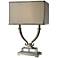 Roberts Clear Solid Crystal Table Lamp