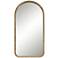 Robinette Aged Gold 23 3/4" x 46" Arch Top Wall Mirror