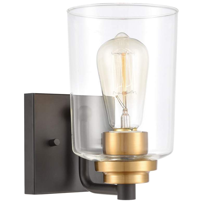 Image 1 Robins 8" High 1-Light Sconce - Matte Black