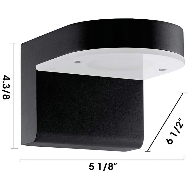 Image 4 Robledo 14"H 2-Light LED Outdoor Wall Light Anthracite Clear Plastic Cover more views