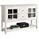 Robson 52" Wide White Wood 2-Drawer TV Stand Buffet