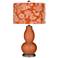 Robust Orange Aviary Double Gourd Table Lamp