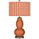 Robust Orange Circle Rings Double Gourd Table Lamp