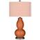 Robust Orange Diamonds Double Gourd Table Lamp