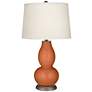 Robust Orange Double Gourd Table Lamp