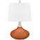 Robust Orange Felix Modern Table Lamp with Table Top Dimmer