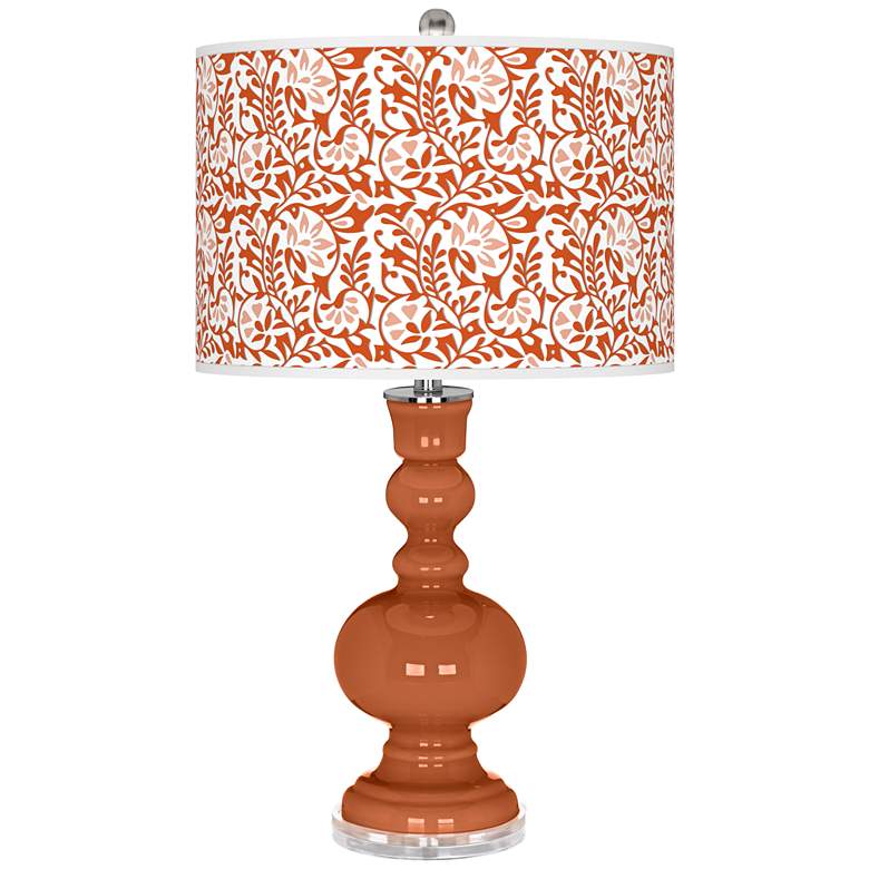 Robust Orange Gardenia Apothecary Table Lamp