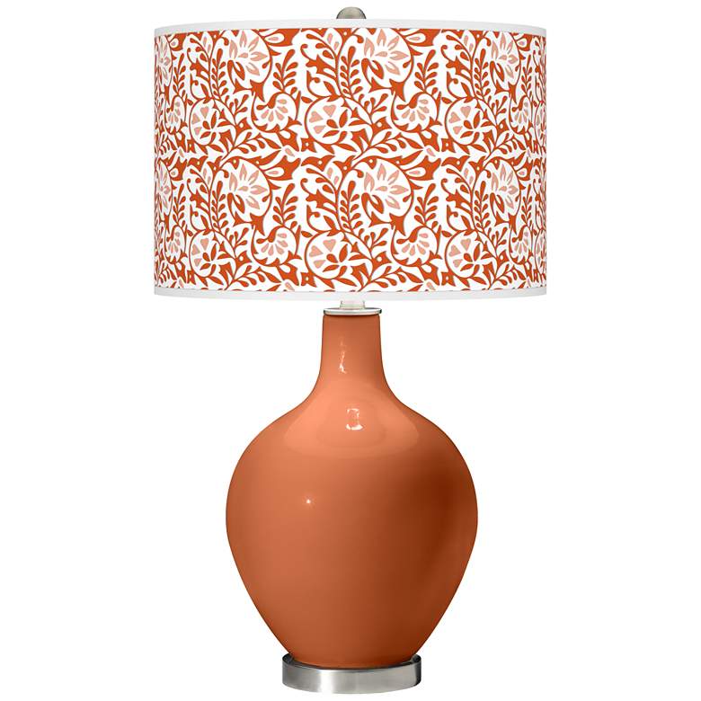 Image 1 Robust Orange Gardenia Ovo Table Lamp