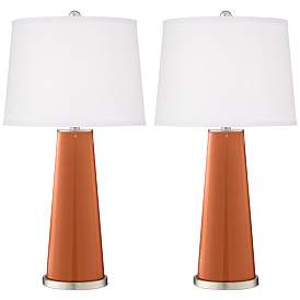 Image2 of Robust Orange Leo Table Lamp Set of 2