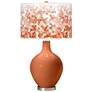 Robust Orange Mosaic Giclee Ovo Table Lamp