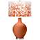 Robust Orange Mosaic Giclee Ovo Table Lamp
