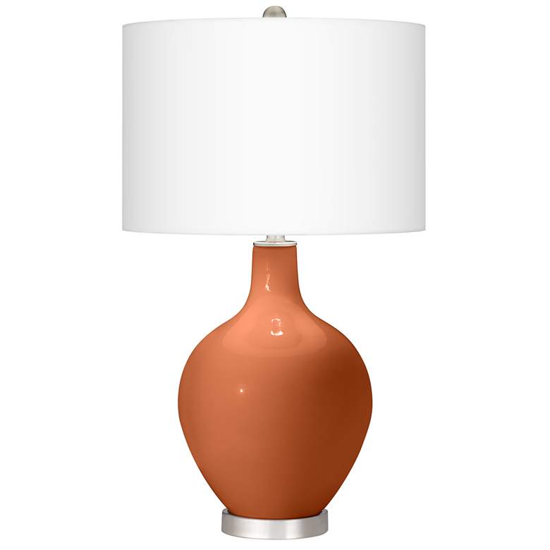 Image 2 Robust Orange Ovo Table Lamp With Dimmer