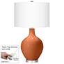 Robust Orange Ovo Table Lamp With Dimmer