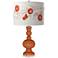 Robust Orange Rose Bouquet Apothecary Table Lamp