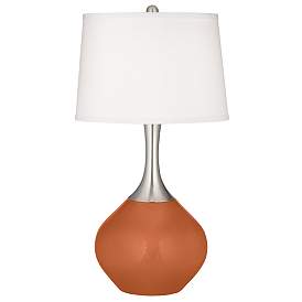Image2 of Robust Orange Spencer Table Lamp with Dimmer