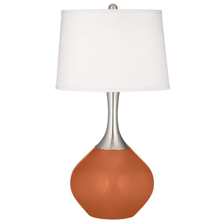 Image 2 Robust Orange Spencer Table Lamp with Dimmer