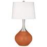 Robust Orange Spencer Table Lamp with Dimmer