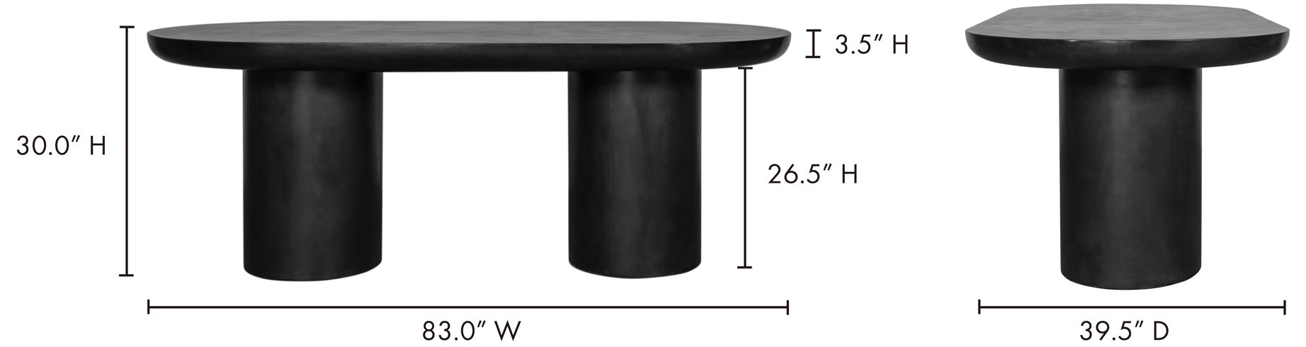 Rocca Dining Table Black