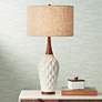 Watch A Video About the Rocco White Ceramic Table Lamp