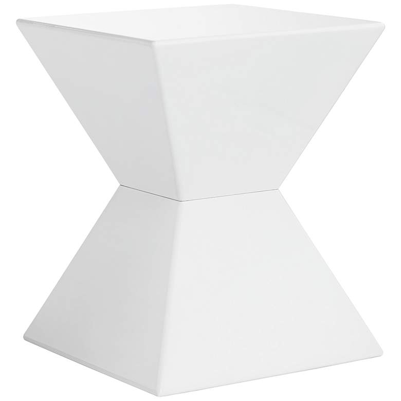 Image 1 Rocco Modern White End Table