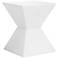 Rocco Modern White End Table