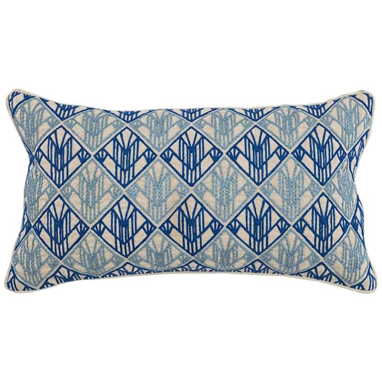 Image 1 Rocha Blue 26 inch x 14 inch Decorative Pillow