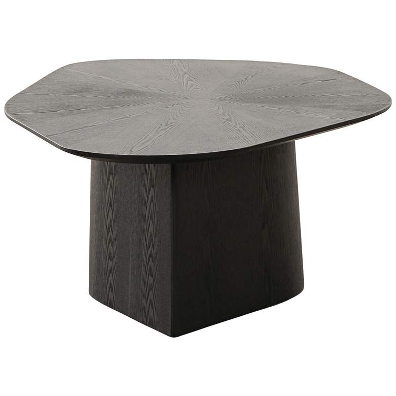 Image 6 Roche 48 1/4" Wide Black Ash Geometric Coffee Table more views