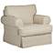 Rochelle Oatmeal Linen Upholstered Arm Chair