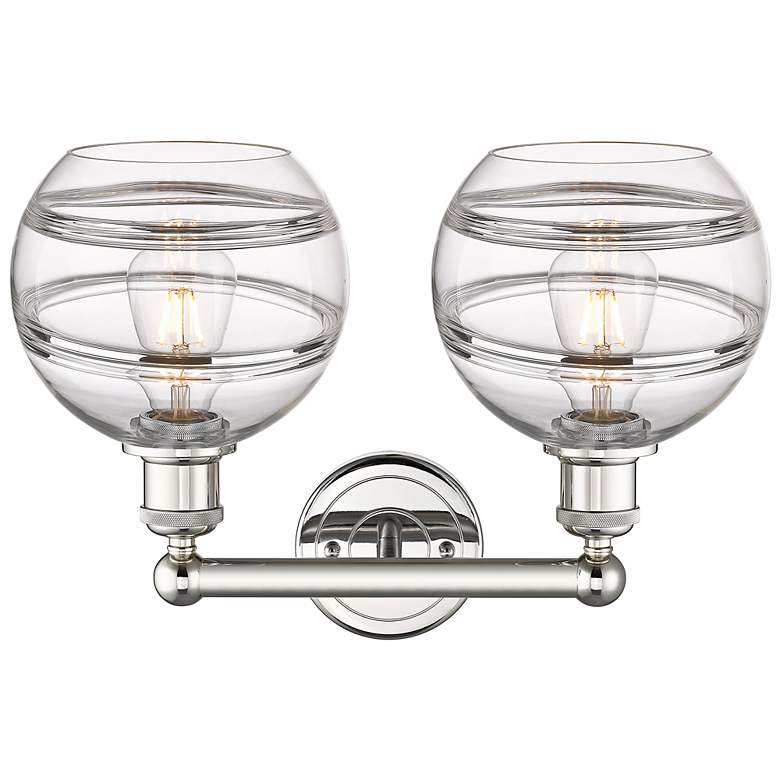 Image 3 Rochester 12 1/4" High Polished Nickel 2-Light Wall Sconce more views
