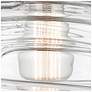3_Rochester 12" High Brushed Satin Nickel Adjustable Sconce with Clear Shade more views