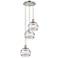 Rochester 14 1/2"W Polished Nickel and Clear Glass Multi-Light Pendant