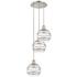 Rochester 14 1/2"W Polished Nickel and Clear Glass Multi-Light Pendant