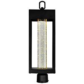 Image5 of Rochester 15" High Black LED Rectangular Outdoor Post Light more views