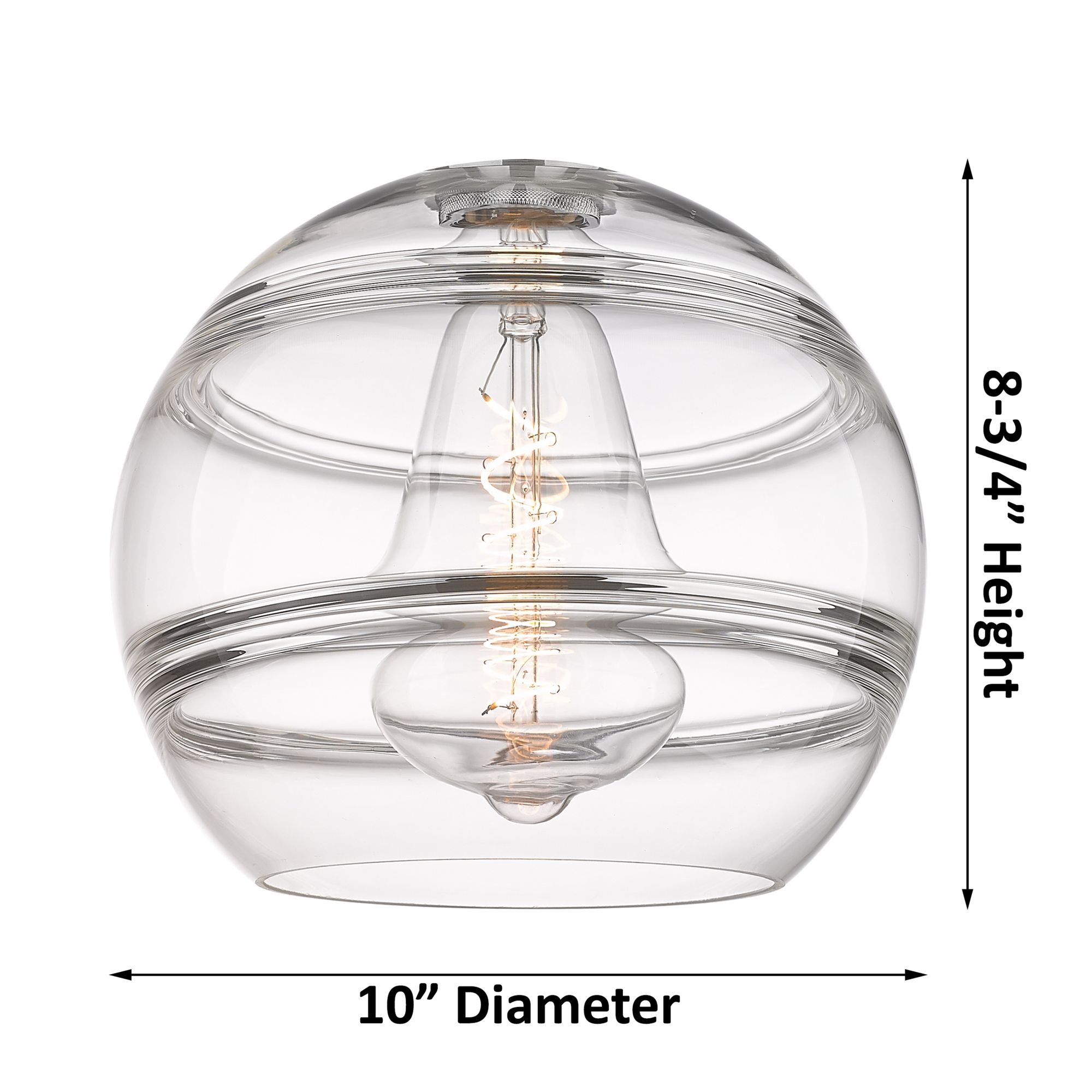 Image 4 Rochester 16.5"W 3-Light Polished Nickel Cord Pendant w/ Clear Shade more views