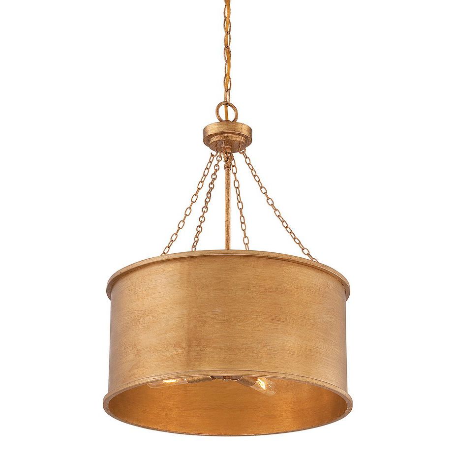 Image 3 Rochester 4-Light Pendant in Gold Patina more views