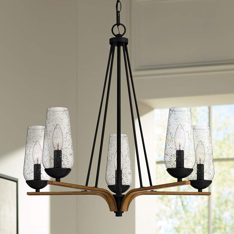 Image 1 Rochester 5-Light Matte Black Chandelier